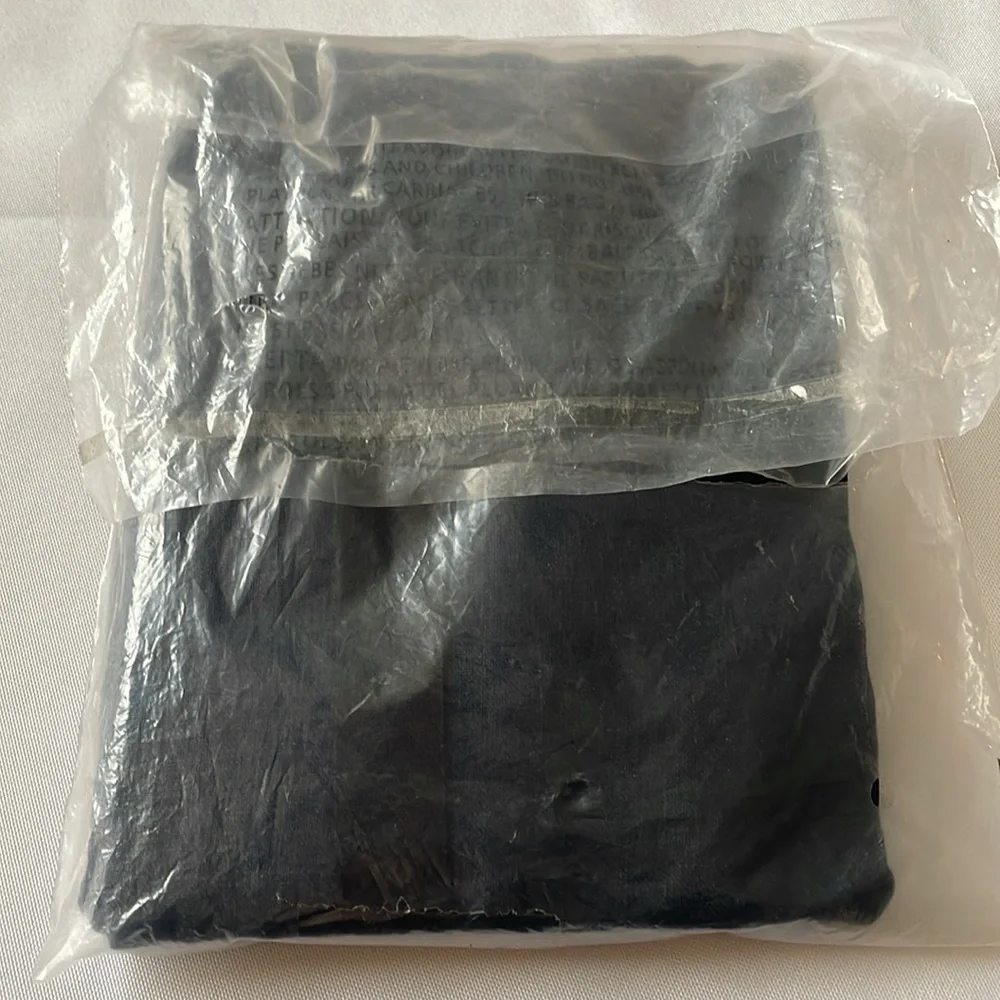 West Elm European Flax Linen King Sham in Graphite (Dark Blue)